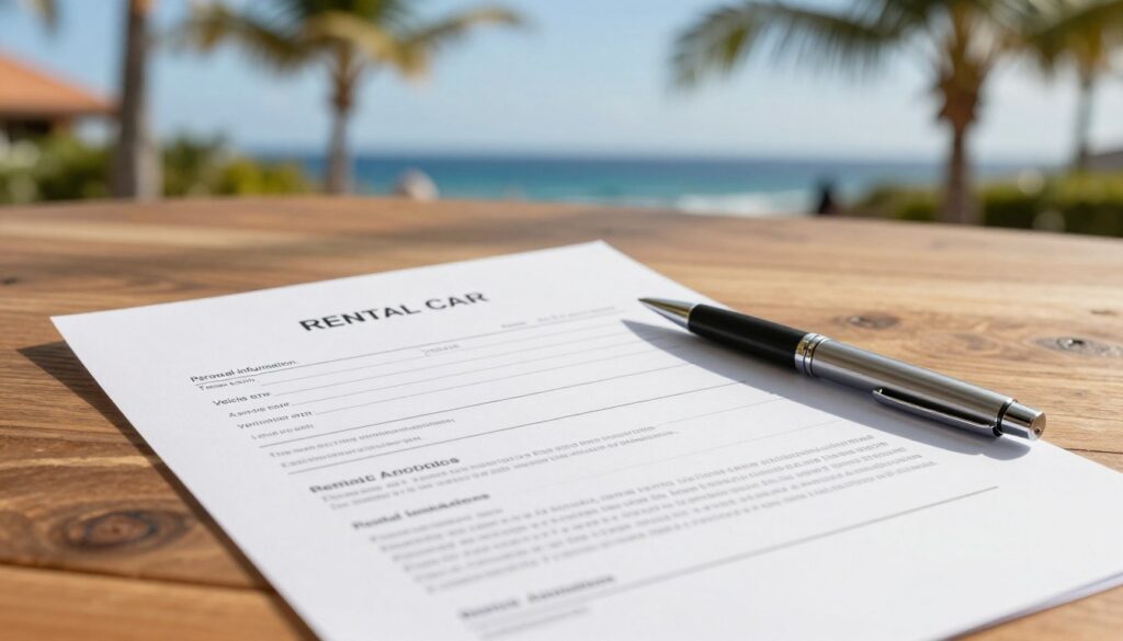Dokument för biluthyrning
