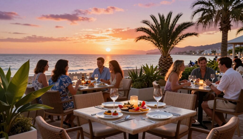 Middag med panoramautsikt över havet i Playa las Americas